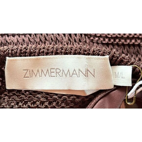 ZIMMERMANN Knitted midi dress in Chocolate NWT Size M/L - Picture 8 of 11